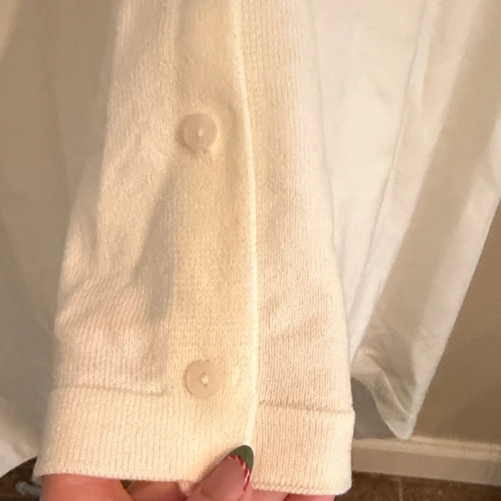 IMAN Cream Shawl Cardigan